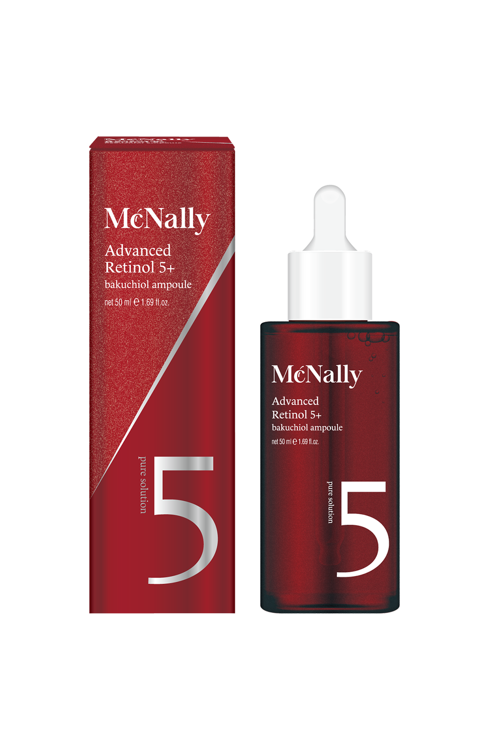 MCNALLY - СЫВОРОТКА ДЛЯ ЛИЦА С РЕТИНОЛОМ И БАКУЧИОЛОМ ADVANCED RETINOL 5+BAKUCHIOL AMPOULE, 50 МЛ