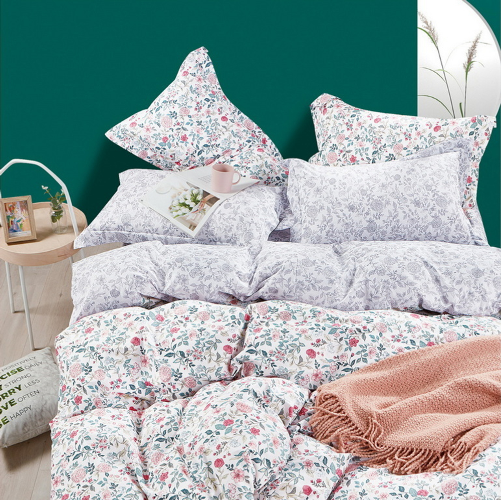 КПБ Евро с простыней на рез. 160х200 ПОПЛИН "П14"