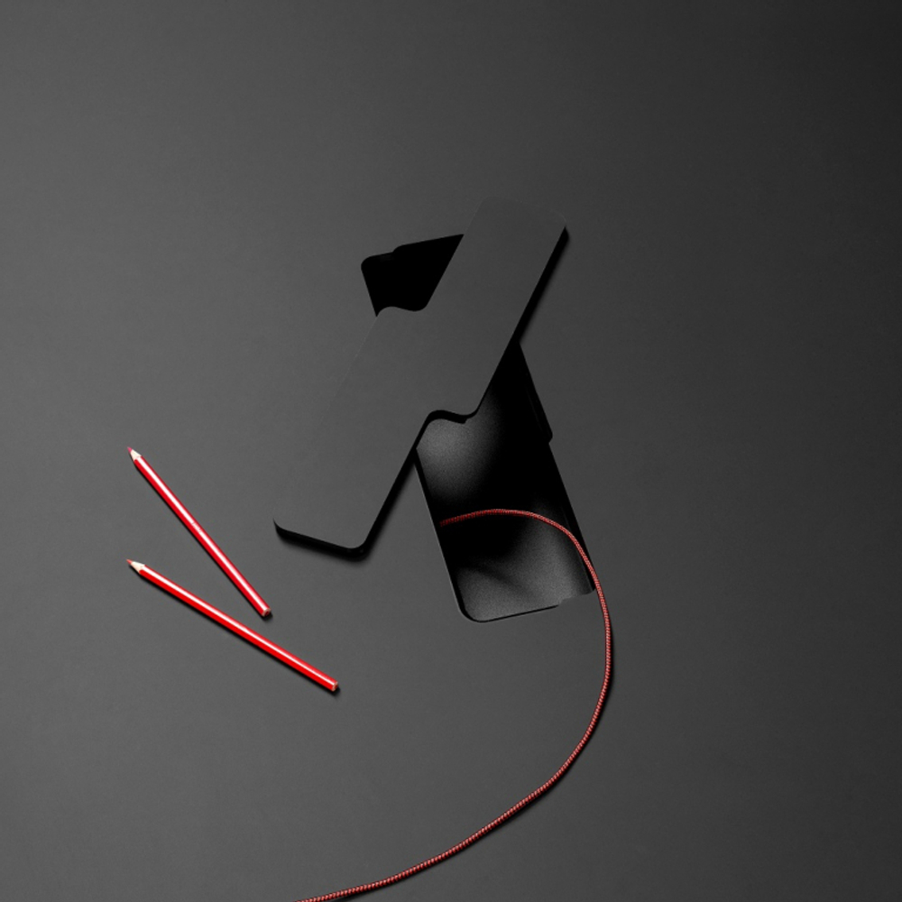 Стол ламинированный с каналом для протяжки проводов Scab Design Squid OF, терракотовый, антрацит