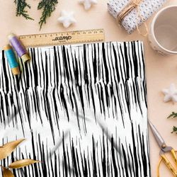 Ткань премиум дюспо полосатый штрих жизни