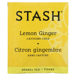 Stash Tea, травяной чай, лимон и имбирь, без кофеина, 20 чайных пакетиков, 34 г (1,1 унции)