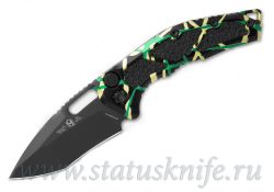 Нож Heretic Knives Medusa Auto MagnaCut Green Splash Exclusiveфотография - 1
