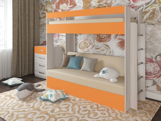 Матрац с чехлом 80*190*10 "Лаворо" (ППУ) (Рогожка Savana Camel (AT))