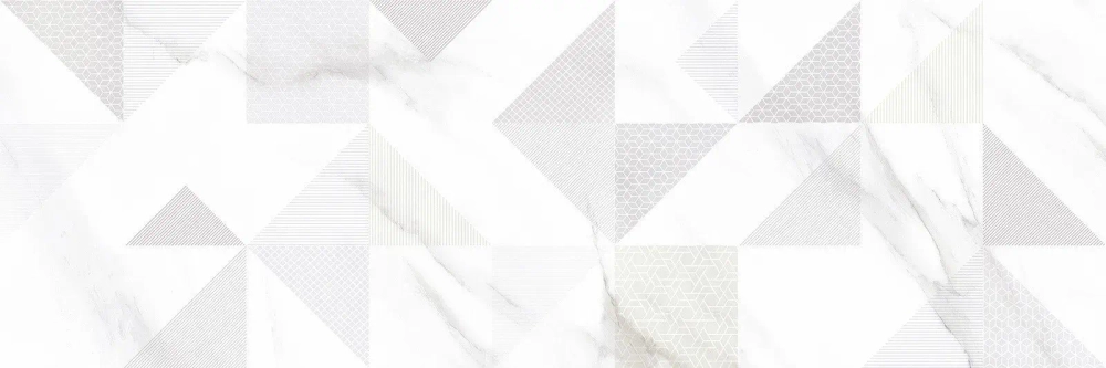 Настенная плитка Alma Ceramica TWU93IBR17R Iceberg 30x90 белая глянцевая с орнаментом