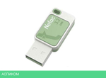 USB Flash-накопитель Netac UA31 128GB белый/зеленый (NT03UA31N-128G-32GN)