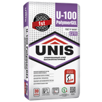 Клей для керамогранита крупного формата высокопластичный Unis U-100 PolymerGEL C2TE 25 кг