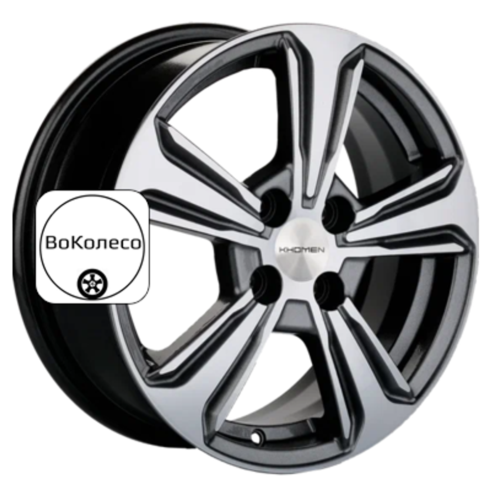 6x15/4x100 ET46 D54,1 KHW1502 (Rio/Solaris) G-Silver-FP Khomen Wheels