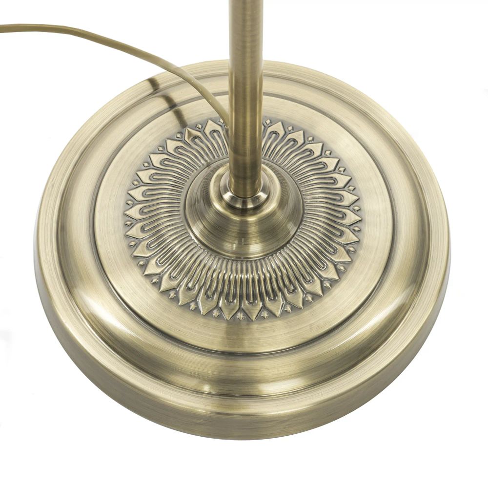 Citilux Базель CL407931T Торшер бронза со столиком и бежевым абажуром