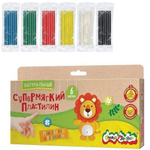 Пластилин растительный 6 цветов, 180 гр, без стека (Каляка-Маляка)