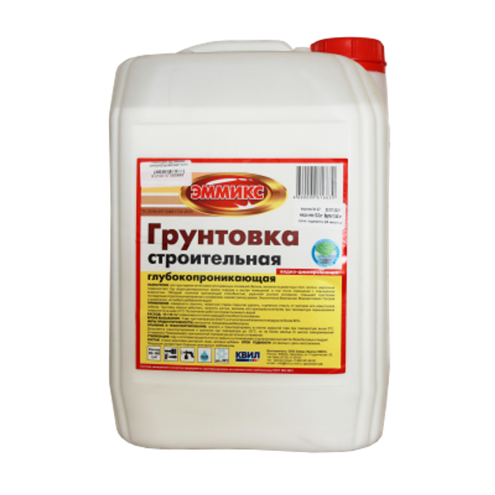 Грунтовка строительная глубокопроникающая эммикс 10л