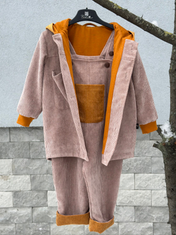 Вельветовый костюм Тауп Грей