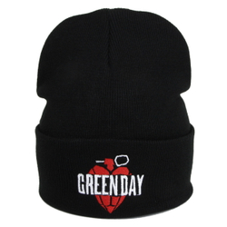 Зимняя шапка с вышивкой группы Green Day
