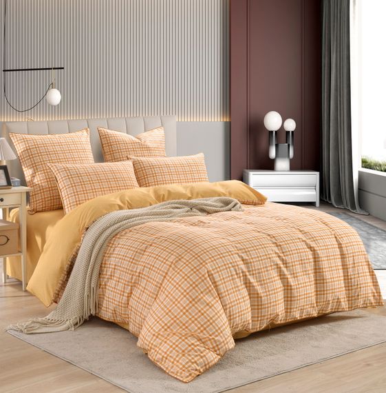 Лавр (оранж) КПБ сатин 7Е