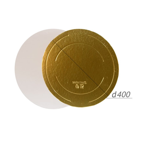 Подложка усиленная двусторонняя золото/жемчуг 3,2 мм. Диаметр 40