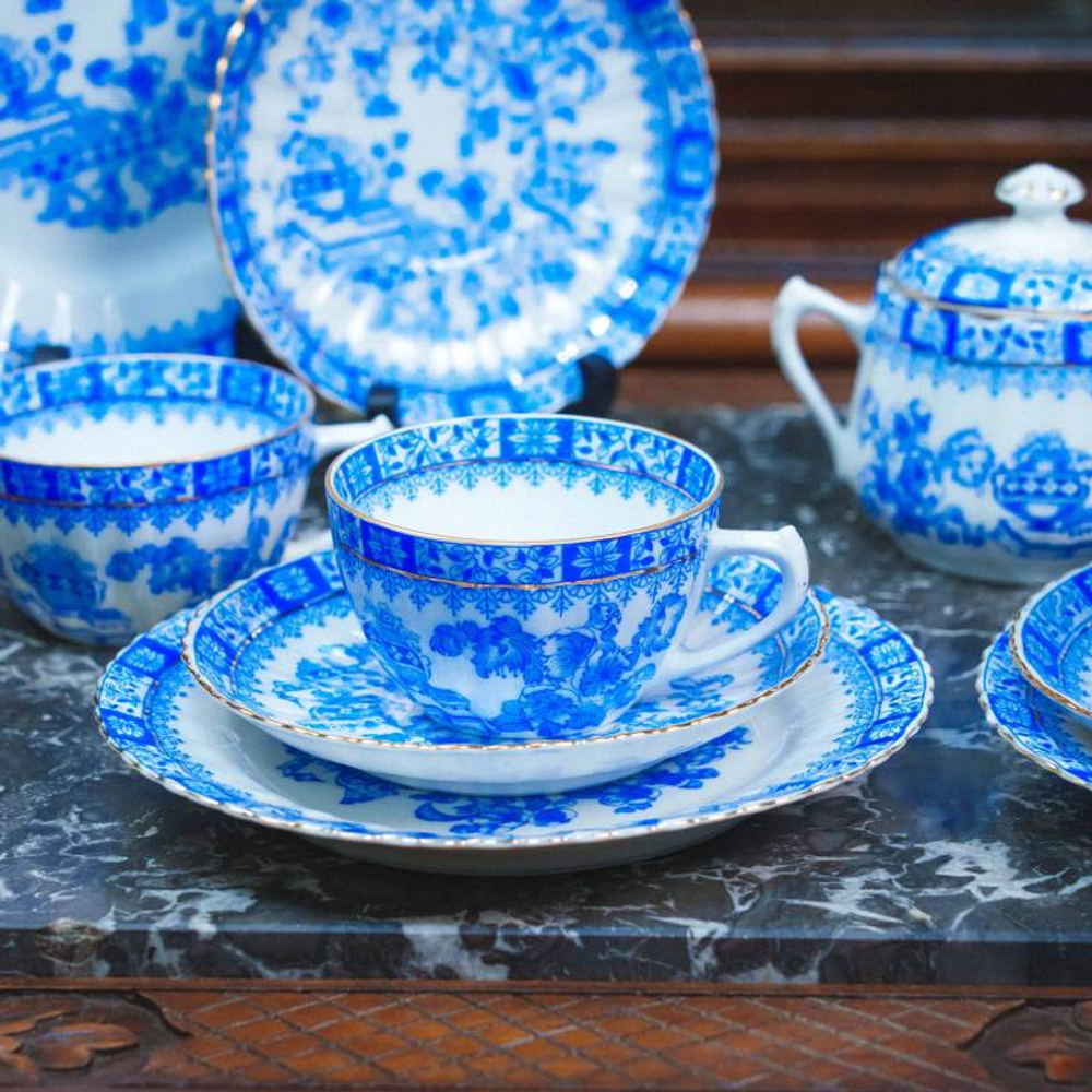 Чайный сервиз на 6 персон «Голубая классика Баварии»