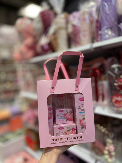 Косметический набор персик