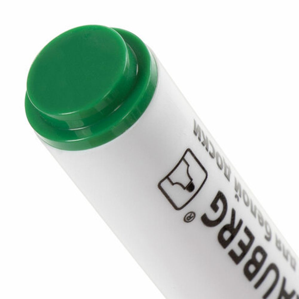 Маркер стираемый для белой доски ЗЕЛЕНЫЙ, BRAUBERG "SOFT", 5 мм, резиновая вставка, 151251