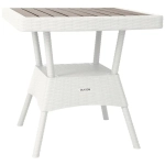 Стол квадратный RATTAN Ola Dom белый 755х745мм