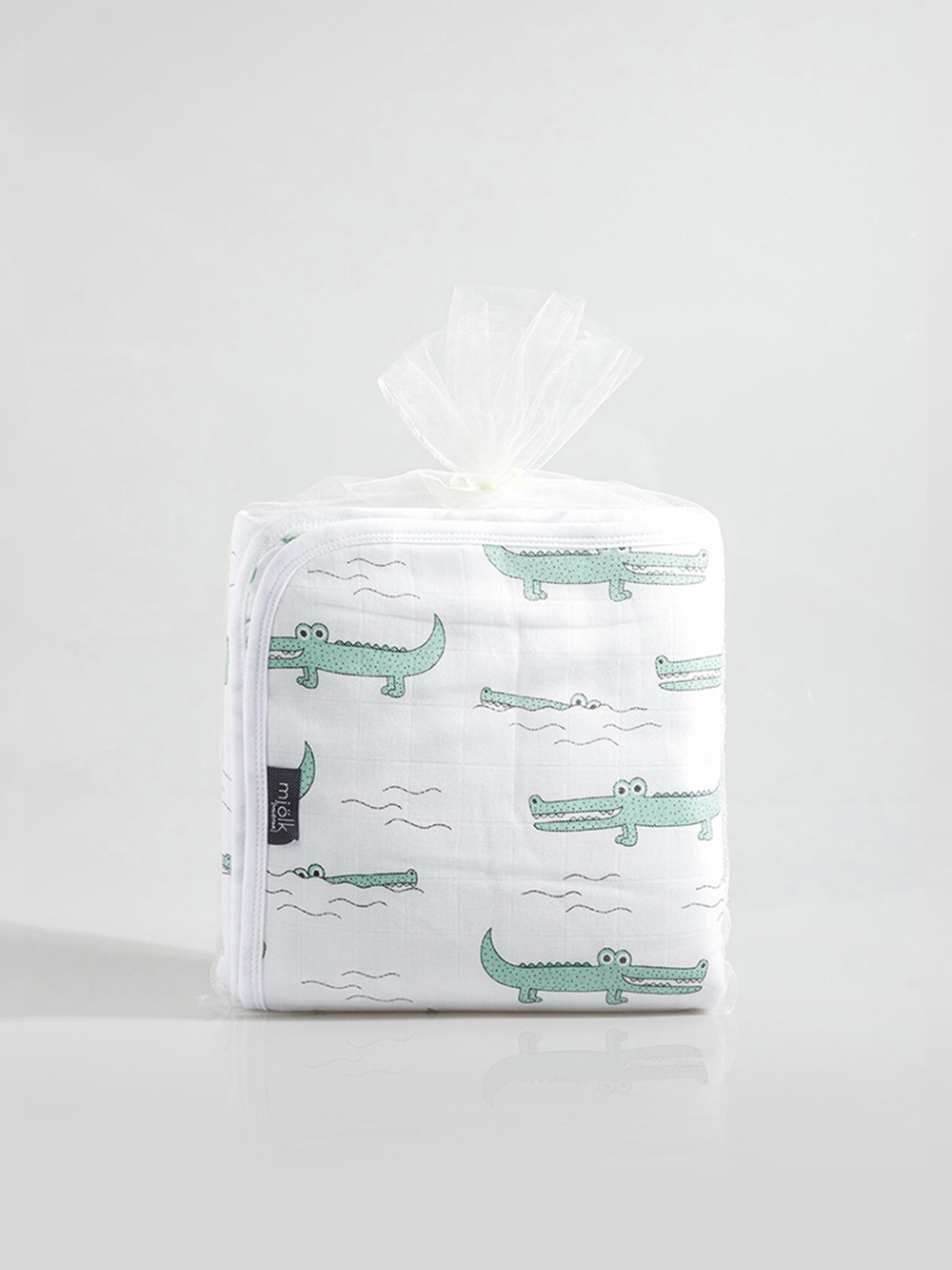 Муслиновое утеплённое одеяло Mjölk Крокодилы