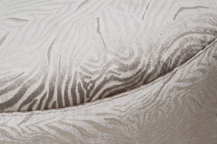 Пуф Garda Decor круглый Мурано (Murano) 80 вельвет принт бежевый Umbr-SBEG 80*80*33 см
