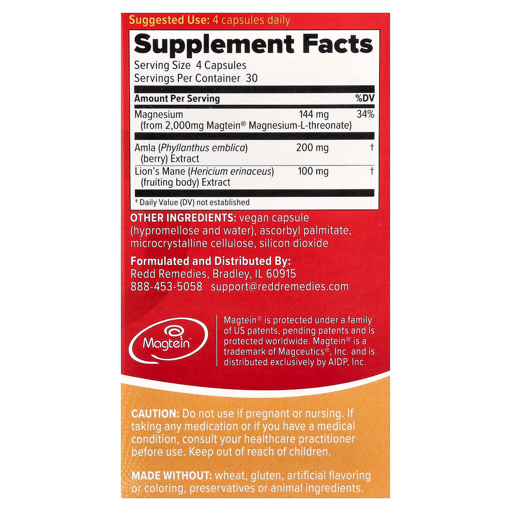 Redd Remedies, Brain Awakening™, 120 веганских капсул