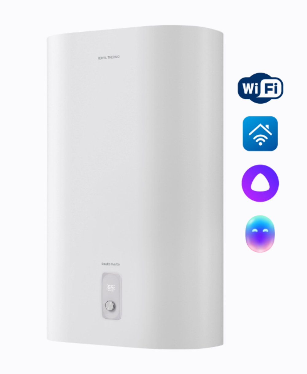 Водонагреватель Royal Thermo RWH 80 Smalto Inverter, 80л, белый,эмаль, шт