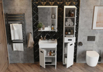 Пенал в ванную комнату БАЛТИКА-КВАДРО Black 32,11 У