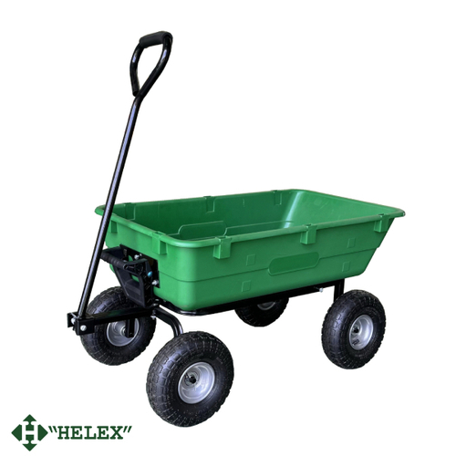 Садовая тележка-самосвал зеленая G202