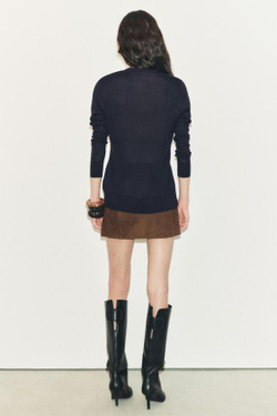 ZARA КАРДИГАН С ПУГОВИЦАМИ, МОРСКОЙ СИНИЙ