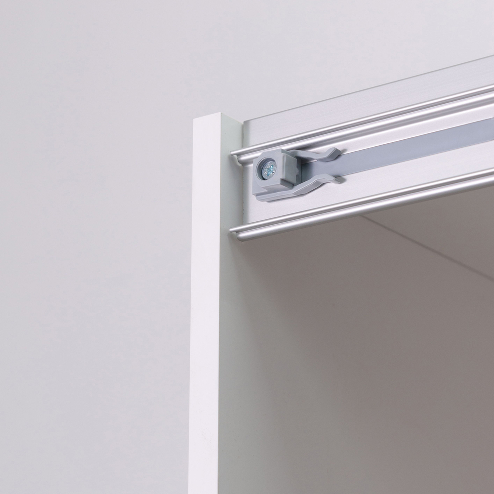 Шкаф купе для одежды белый Муро с раздвижной системой Hettich TopLine L