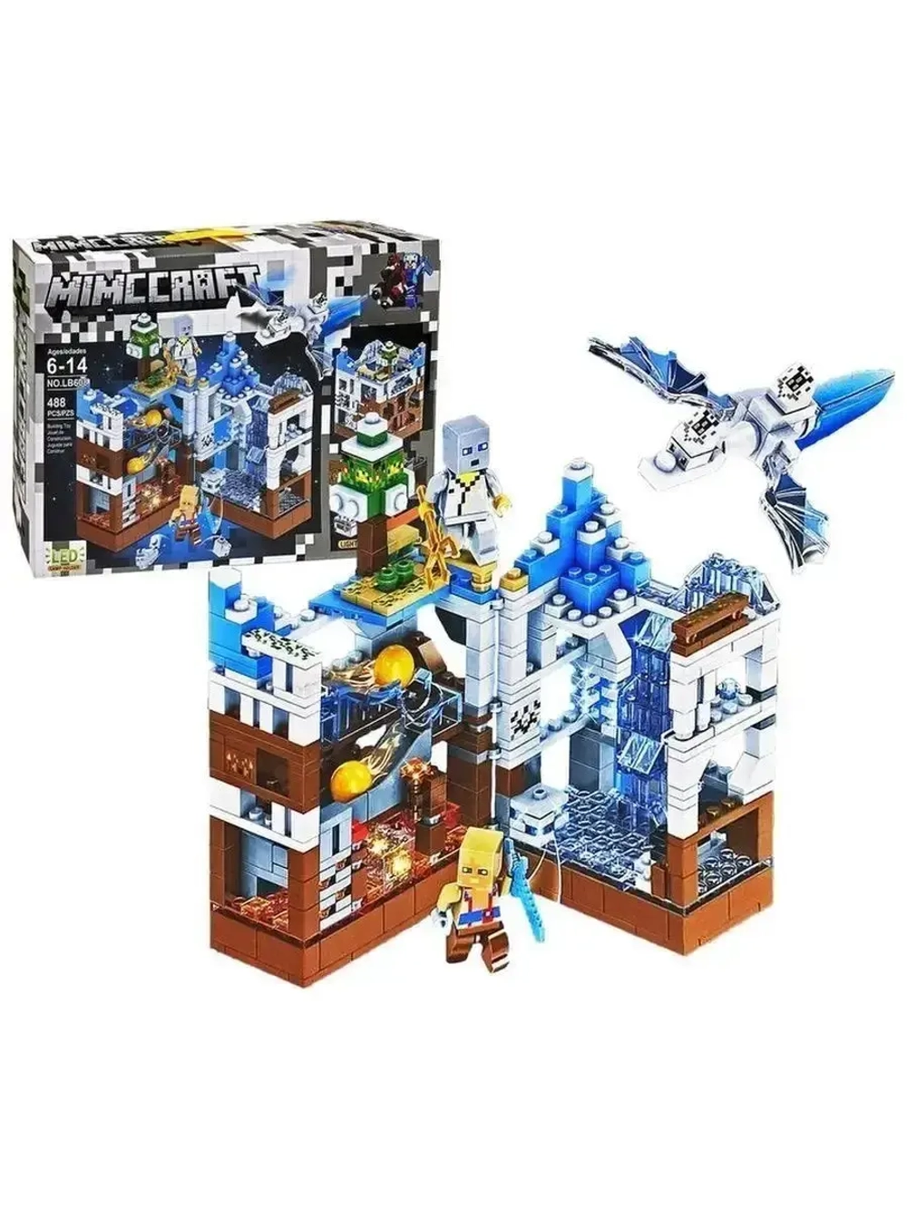 Конструктор Майнкрафт Сражение за крепость/488 деталей/LB608