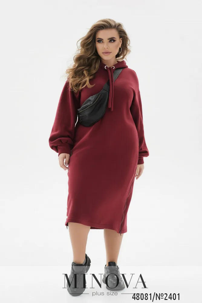 Платье 2401-бордо Minova