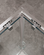 Душевой уголок Cezares MOLVENO-AH-22-110/100-C-Cr-IV, 110х100х195, профиль хром, стекло прозрачное