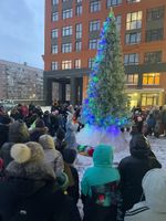 Уличная елка ствольная "Альпийская изумрудная" (пвх бело-зелёная) от 3 до 22 м