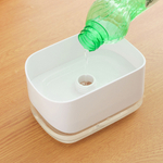 Диспенсер для моющего средства с губкой, 140*98*83мм