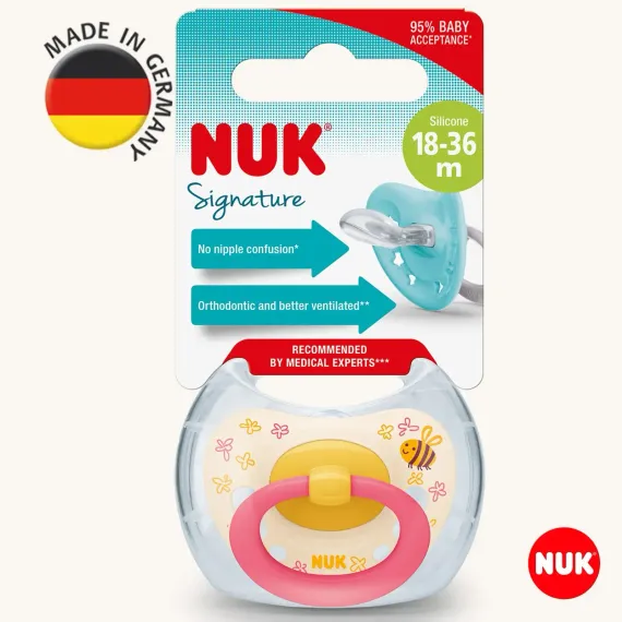 Пустышка Nuk силикон ортодонтическая 1 шт.