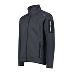 Толстовка флисовая CMP Men's mélange knit-tech heavy fleece, артикул 3H60747N, цвет TITANIO (U911)