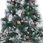 Ёлка «Роскошная» 180 см, ПВХ+леска, шишки, ягоды, иней (723 веток) (SZ809AA-180)