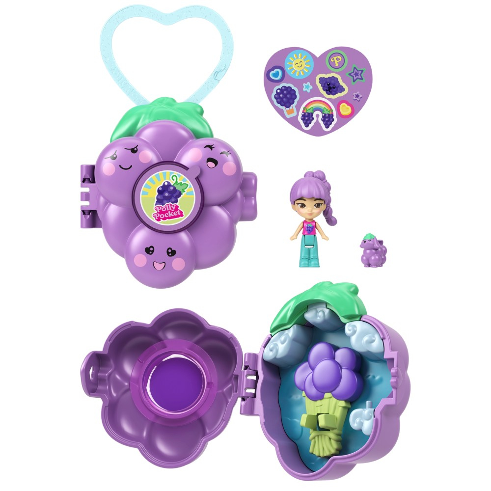 Polly Pocket - Фруктовый сюрприз Виноград Набор компактный JKC88