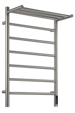 Полотенцесушитель электрический с/т Comfysan Стелла (Stella) EC-7 80/50 с полкой, никель, гальваника