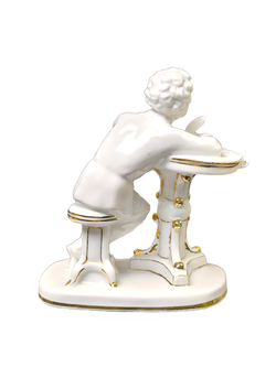 Фарфоровая статуэтка "Юный Пушкин", ЛФЗ, 1960 - 1970 гг.