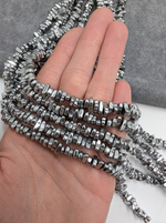 Гематит крошка 8*2.5мм, темное серебро