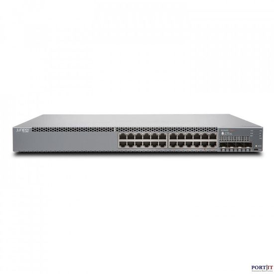 Сетевое оборудование Juniper EX3400-24T-DC в составе EX3400 24-port 10/100/1000BaseT, 4 x 1/10G SFP/