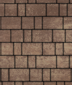 Тротуарная плитка ВЫБОР, форма Старый город, h=40мм