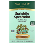 VAHDAM India, Infusions, травяной чай, мята колосистая, без кофеина, 100 пакетиков для заваривания, 120 г (4,23 унции)