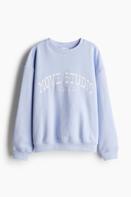 H&M Спортивная толстовка, светло-голубой