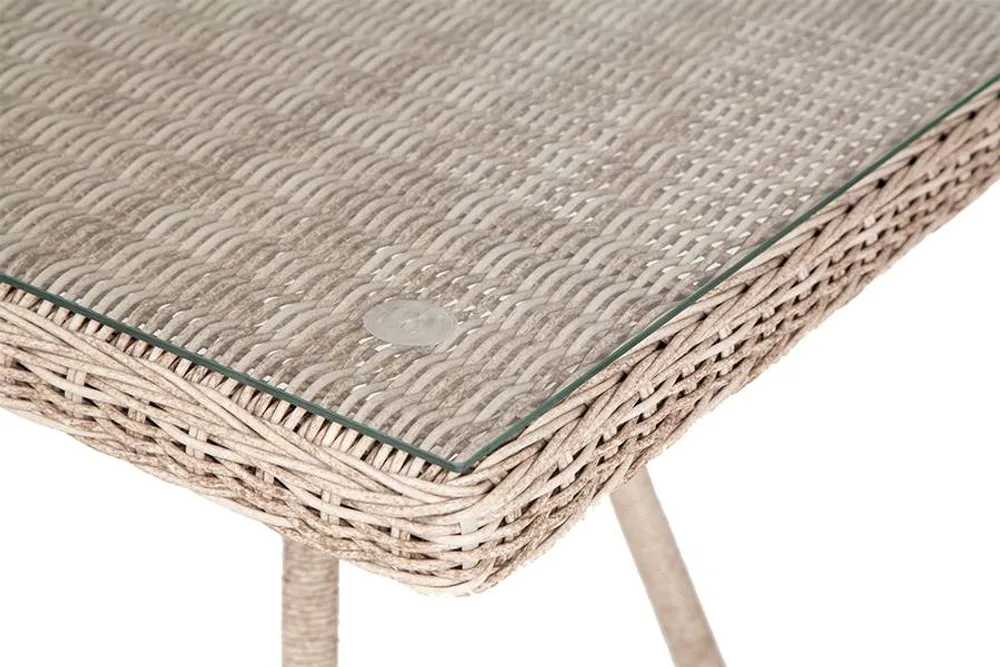 "Айриш" стол плетеный из искусственного ротанга, цвет бежевый