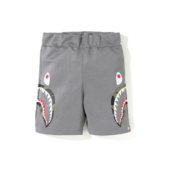 A BATHING APE DOUBLE KNIT SIDE SHARK SHORTS