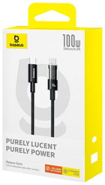 Кабель Baseus USB TypeC (M) черный