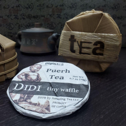 59224 Чай прессованный черный Пуэр Шу "Didi в бамбуке 7 шт", чжутун 140гр